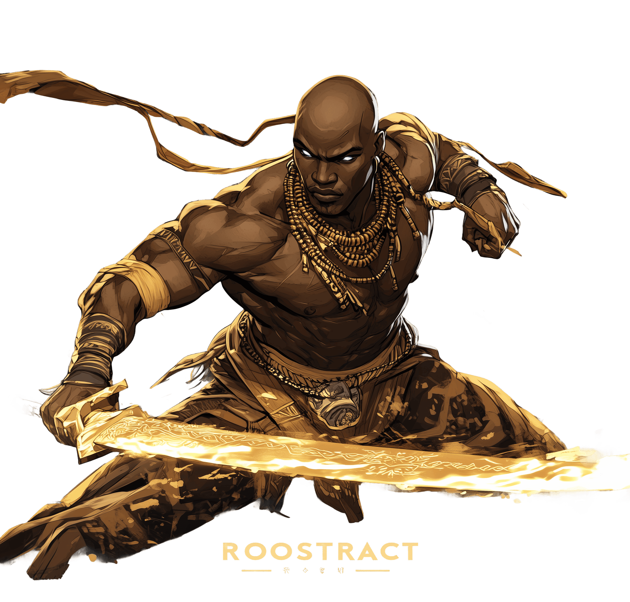 black african man comic image